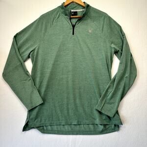 Spyder Active 1/4 Zip Pullover - Green - Size Large